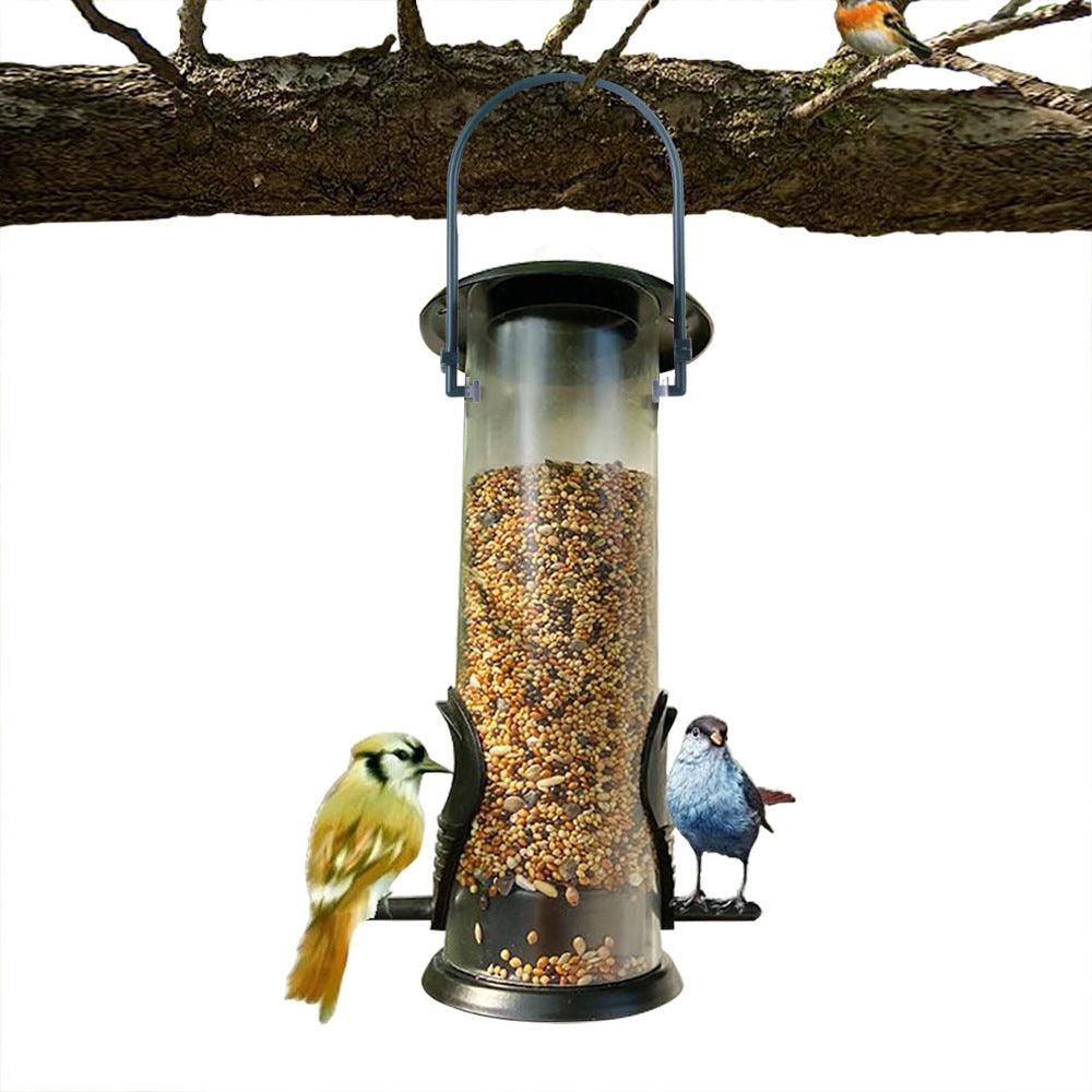 Outdoor Hanging Bird Feeder - Stylish Garden Decoration For Plastic Birds Food Dispensing